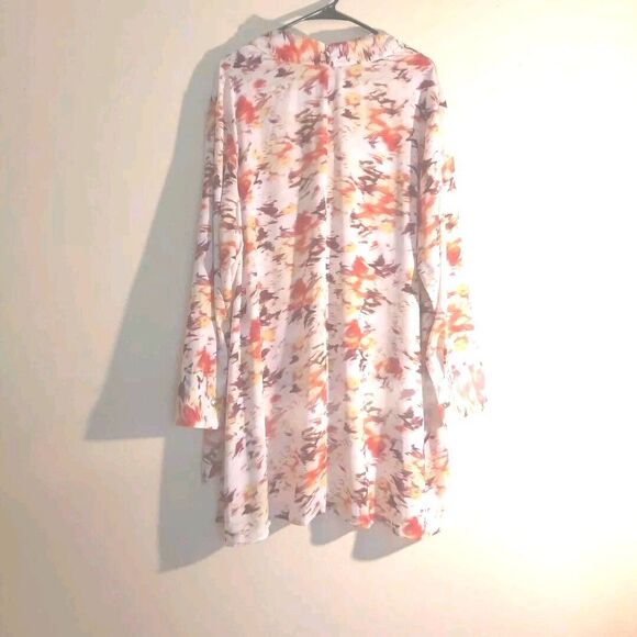 Terra & Sky Women’s Multicolor Blouse – Size 4X – Plus Size Boho Top - Picture 3 of 9